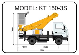 ابعاد ترافیکی بالابر KT 150-3S